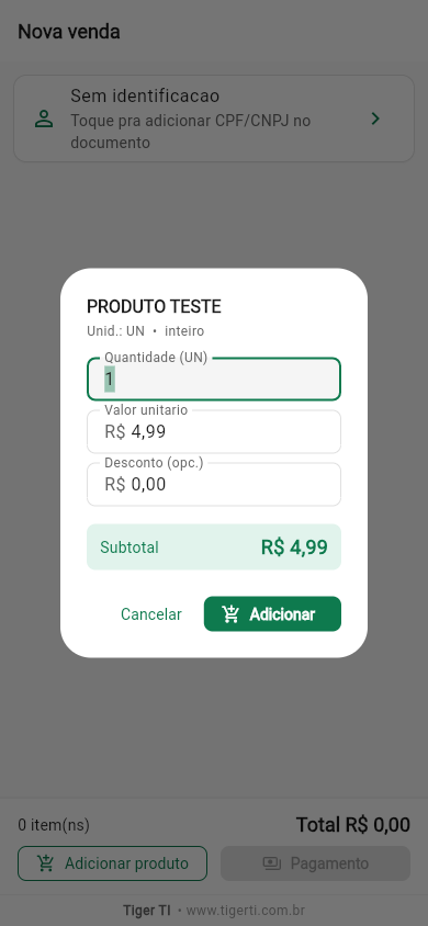 Adicionar produto